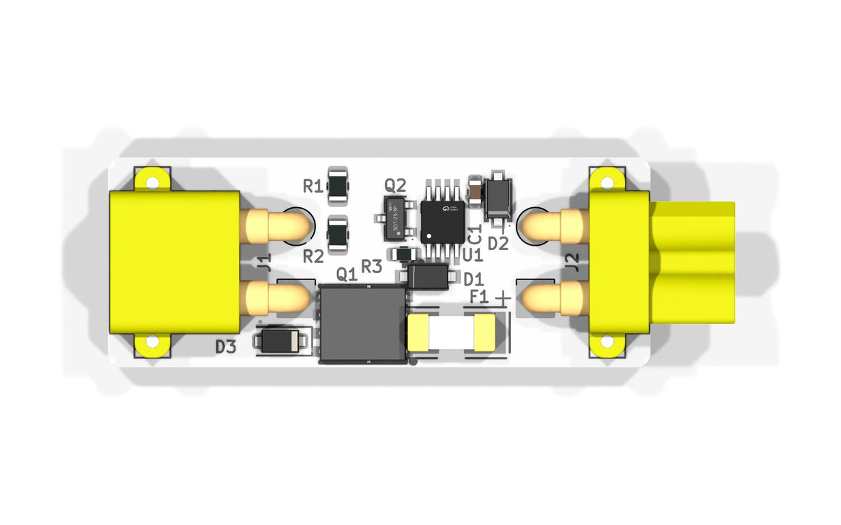 18S–30S Charge Port Ideal Diode + Fuse Board