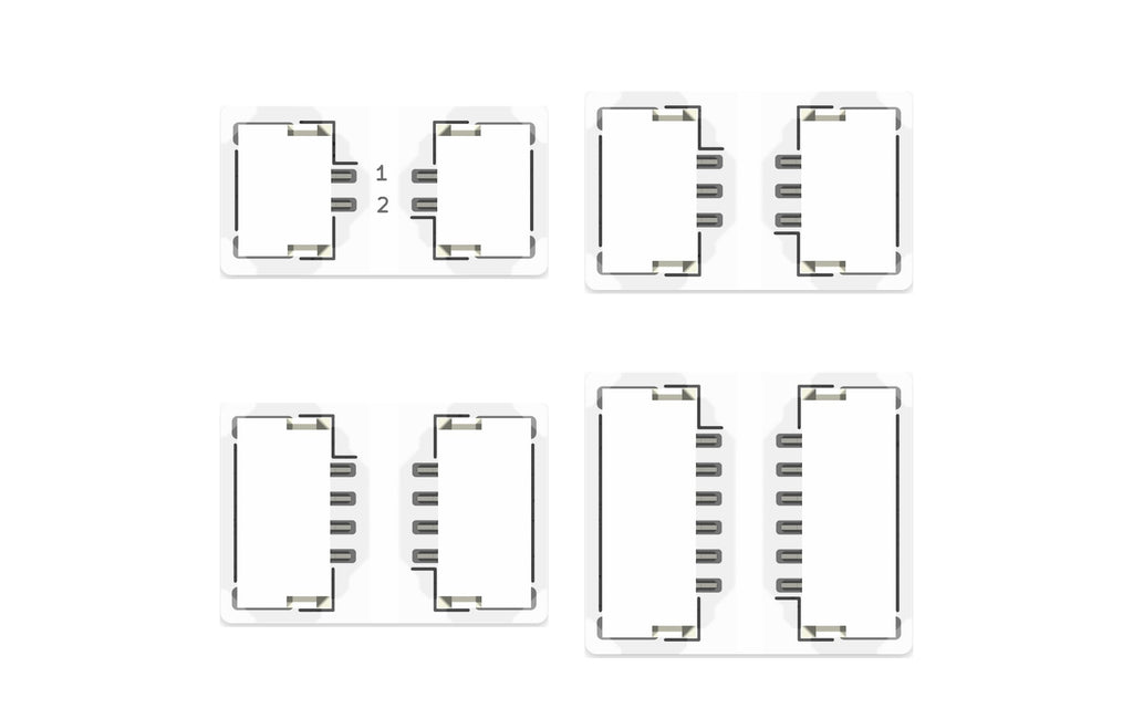 GH to GH extension boards, top view