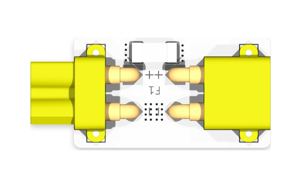 XT30 charge port fuse board, top view