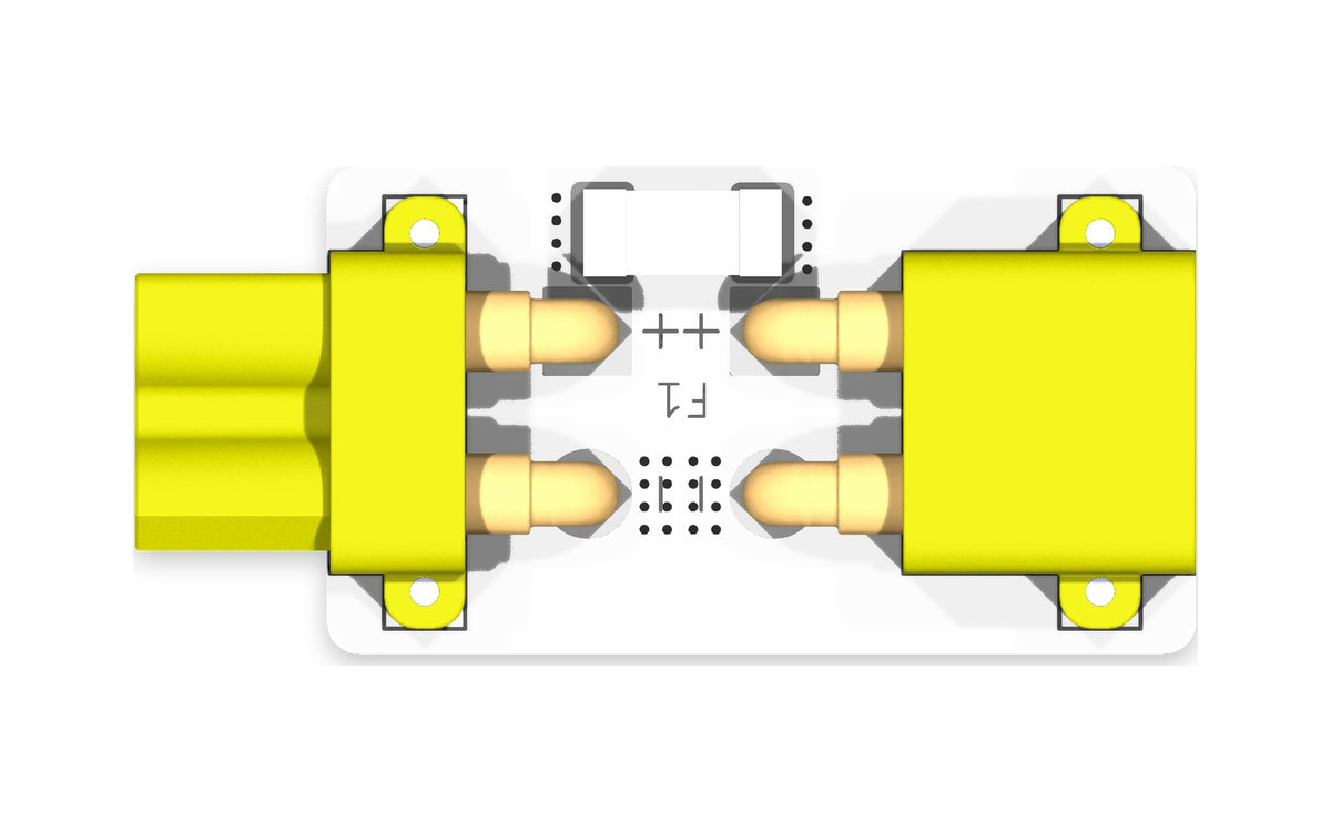 XT30 charge port fuse board, top view
